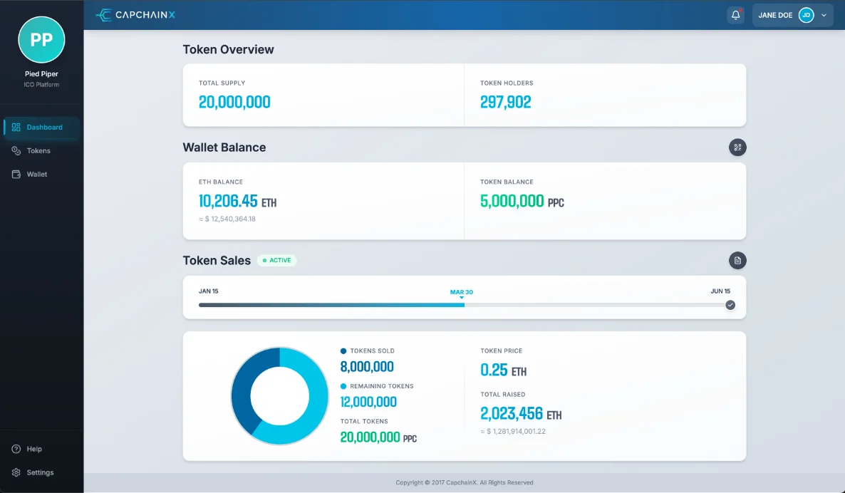 CapchainX — Monitoring Dashboard