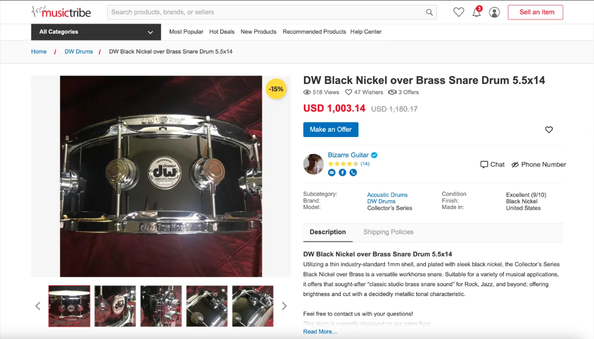 Free MusicTribe — Product Page